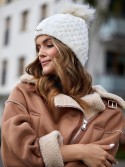 Cream winter hat C15 - Online store - Boutique